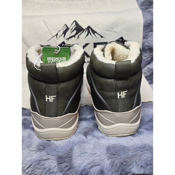 NWT Hike Footwear Azura Barefoot Winter Boots Green Faux Fur Lined EU 40 / 9-9.5 - Picture 3 of 8